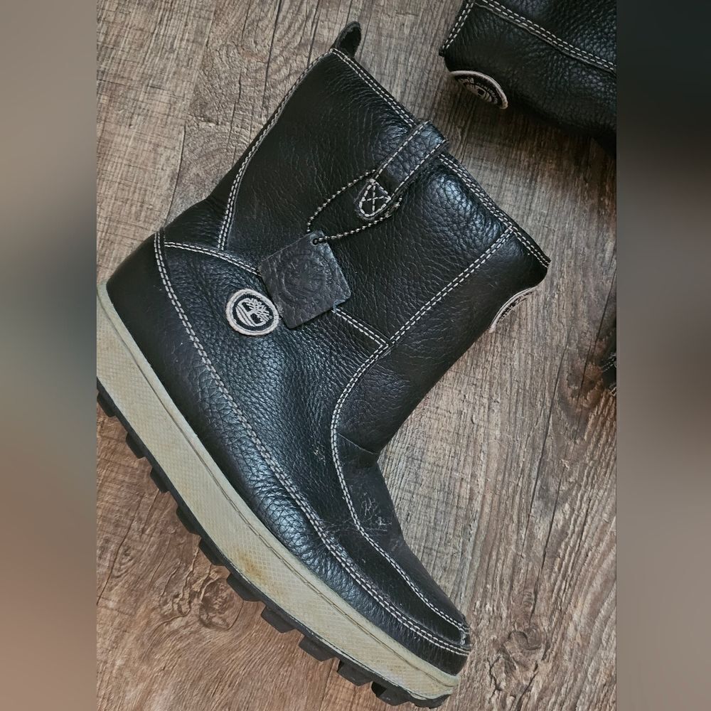 Timberland snow boots Black Leather Boots